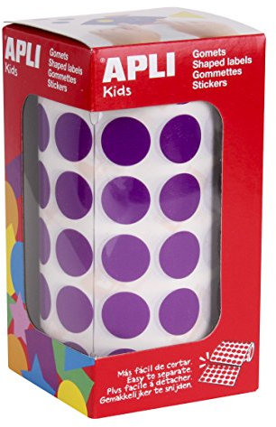 APLI Kids - Rotolo di gommets Rotondo Ø 15 mm viola