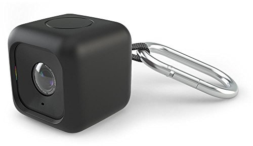 Polaroid Stoßfeste Hülle mit Anhänger - (Schwarz) für Polaroid CUBE HD Action Lifestyle Camera – Enthält 90 cm Schlüsselband & Metallhaken