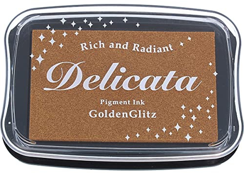 Tsukineko Delicata Ink pad, Golden Glitz