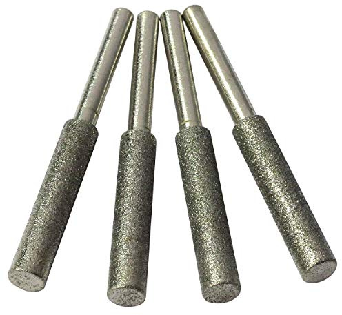 HTS 111C1-4 4 Pack 3/16 Diamond Chainsaw Sharpening Rotary Bit Set with 1/8 Shank