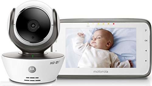 Motorola Wi-Fi Baby Monitor Video con schermo LCD a colori da 4.3 - MBP854 Connect - Bianco