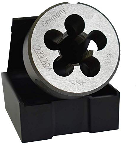 VÖLKEL Rundes Schneideisen DIN 5158 (DIN EN 24231) HSS - G (BSP) 3/8 x 19