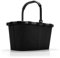 reisenthel carrybag in Schwarz – Stabiler Einkaufskorb mit viel Stauraum und praktischer Innentasche – Elegantes und wasserabweisendes Design