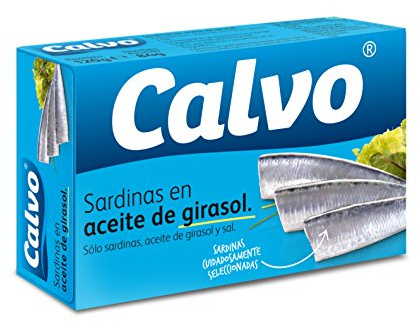 Calvo Sardinas en Aceite de Girasol - Paquete de 10 x 120 gr