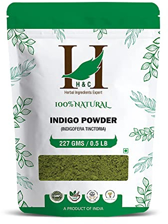 100% Natural Indigo Powder for Hair (227g / (1/2 lb) / 8 ounces) Indigofera tinctoria to color your hair brown to black