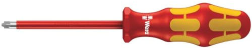 Wera 165 i PZ/S VDE 05006191001 Tournevis isolé pour vis Plusminus Pozidriv/à fente # 2 x 100 mm