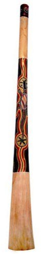 Terre Didgeridoo Teak bemalt 130cm