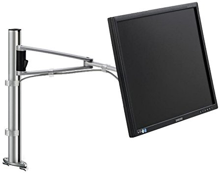 Novus Dahle 910+2069+000 Monitorhalterung, Metall, Silber, 10 x 40 x 9 cm