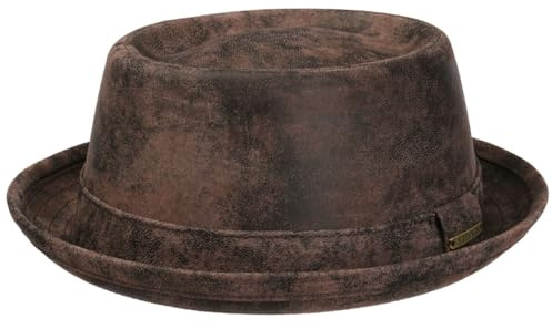 Stetson Pennsylvania Pigskin Porkpie Hut Ledergarniturband Herren Sommer Winter