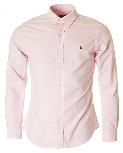 Polo Ralph Lauren Chemise décontractée Slim Ft BD Ppc BSR Rose pour Homme, Rose (Rose A6190), M
