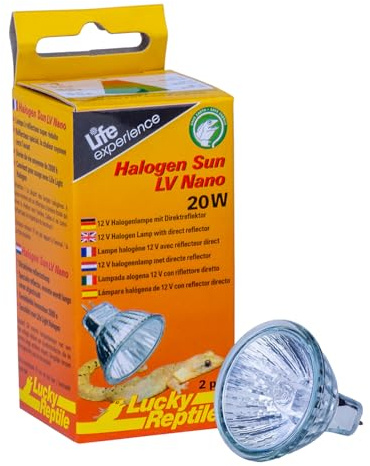 Lucky Reptile Halogen Sun Nano LV Wärmestrahler im Doppelpack, Wattstärke:20 Watt