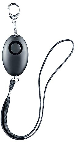 Perfecta Schlüsselanhänger mit Signal, persönlicher Alarm zur Selbstverteidigung, Taschenalarm mit LED Leuchte, Self defense Tool | Persönlicher Taschenalarm zur Selbstverteidigung, handlich und sofort einsatzbereit