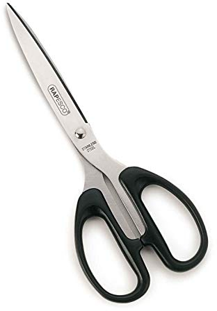Rapesco CS0205B1 Essential 21cm Stainless Steel Scissors, Black