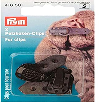 Prym 416501 Pelzhaken-Clips braun