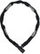 ABUS Kettenschloss 1500 Web – Fahrradschloss aus Spezialstahl – 4 mm dicke Rundkette - ABUS-Sicherheitslevel 3 – 110 cm – Schwarz