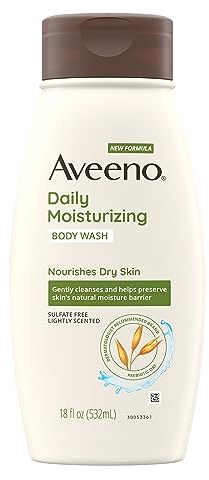 Aveeno Lavado corporal hidratante diario, 18 onzas líquidas