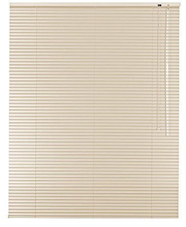 Hochwertige Aluminium Jalousie Jalousette Rollo 90 x 220 cm / 90x220 cm in Farbe creme - Bedienseite rechts // Fensterjalousie/Fensterjalousette/Alulamellen/Alu-Lamellen