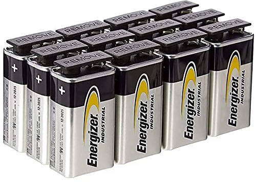 Energizer Industrial Alkaline 6LR61 EN22 9V E-Block, 12er Pack