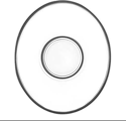 6-tlg. Unterteller-Set aus Glas für türkische Teegläser oder Tassen - oval -