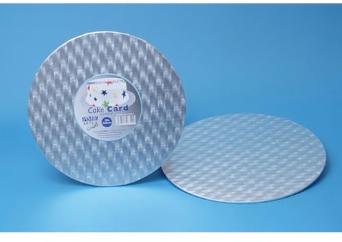 PME CBR849 Tabla Redonda para Tartas de 40 cm, 11 mm de Grosor, cartón, Plateado
