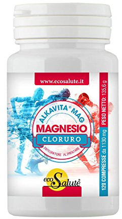 Spazio Ecosalute Magnesio Cloruro Alkavita Mag B272, Multicolore, 120 Compresse da 1130 Mg