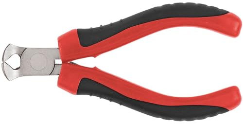 Mini Pince Type Tenaille Russe - Longueur 100 mm - Acier Carbone - Robuste et Durable - Finition Nickel - Poignées Ergonomiques - Outillage à Main Professionnel - Rouge et Noir - Kreator