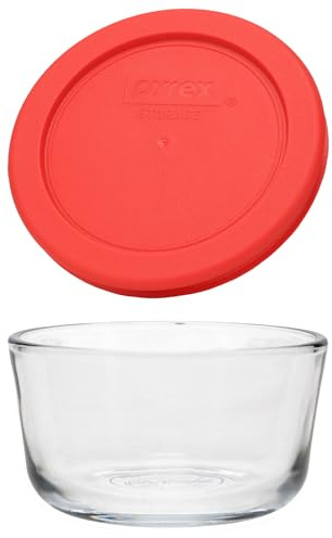Pyrex Simply Store Meal Prep Glass Food Storage Container (1-Cup, BPA Free Lid, Oven Safe)