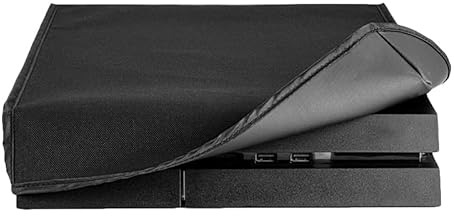 eXtremeRate Cover Console Copertura Antipolvere per ps4 Protezione Protettiva Coperchio Impermeabile Orizzontale per ps4 Console(Nero)