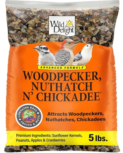 Wild Delight Woodpecker, Nuthatch N' Chickadee Food, 5 lb (364050)