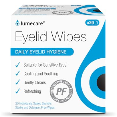 Lumecare ögonlock torkdukar 5-pack 100 handdukar