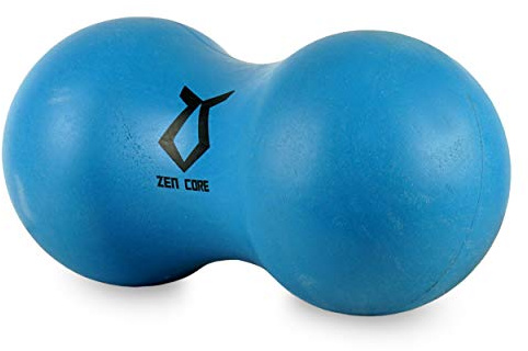 Zen Core ZEN CORE Massage Peanut Original - Faszienrolle aus Weichgummi in der Farbe Türkis mit den Maßen 15 x 7 cm und einem Gewicht von 285 g geeignet für Triggerpunkt- & Faszienmassage