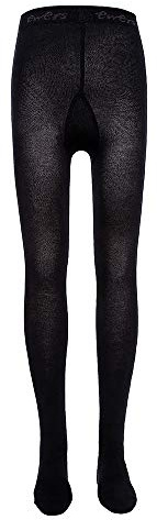 EWERS Collant per neonati e bambini per ragazze e ragazzi, Made in Europe, Collant in cotone tinta unita Basic, Nero , 98-104