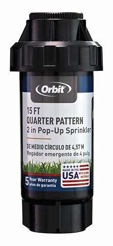 Orbit 54324 2 300 Serie Resorte aspersor emergente con Trimestre patrón Spray Boquilla
