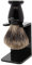 Edwin Jagger 1EJ946SDS Classic Best Badger Hair Exfoliating Shaving Brush with Stand for Shaving Cream or Shaving Soap for Men and Women (Imitation Ebony)