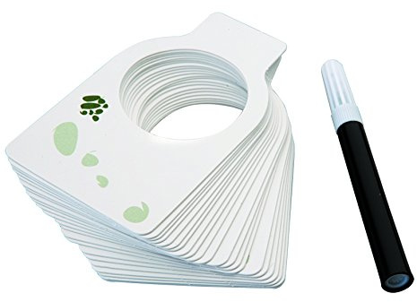 IBILI 785400 - Etiquetas para Vino, 24 Piezas+rotulador