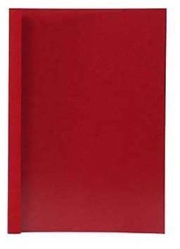 50 LMG Thermo - Bindemappen Lederstruktur / rot / 6,0 mm / 40-55 Blatt / DIN A4