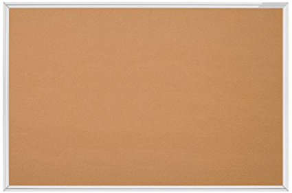 magnetoplan SP-Pinnboard Kork, Aluminiumrahmen, 180 x 120 cm, natur | Mit robustem Aluminiumrahmen | Ideal auch als Kork Pinnwand Küche oder Pinnwand Kinderzimmer | BxH 1500 x 1000 mm