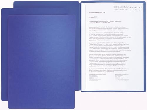 Pagna 20 x Präsentationsmappe Star 2-teilig blau