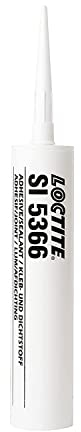 LOCTITE SI 5366, einkomponentiger Silikon-Klebstoff für die Dichtung von Wärmequellen, Hochtemperatur-Silikon bis 250°C, Klebstoff mit stoßdämmenden Eigenschaften, 1x310ml
