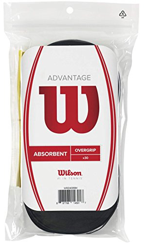 Wilson Griffband Advantage Overgrip 30 Pack, Black, WRZ4035BK