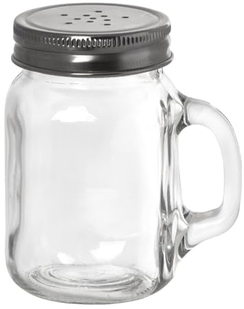 Mason Jar Salt & Pepper Shakers - Set of 6 - Rustic Salt & Pepper Pots