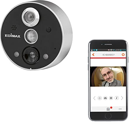 Edimax IC-6220DC - Smarte Drahtlose Türspion Netzwerkkamera