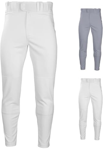 Rawlings Pro 150 Series Baseball Pant | Jogger Fit | Adult Sizes | Solid & Piped Options - Pantalones Hombre