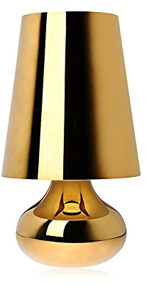 Kartell Cindy Lampada da Tavolo, Oro Scuro, H 42 cm Ø 23,6 cm