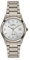 Dugena Damen-Armbanduhr 4460332 Semper, Quarz, silbernes Zifferblatt, Titangehäuse, Mineralglas, Titanarmband, Drückerfaltschließe, 5 bar