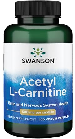 Acetyl L-Carnitine 500 mg 100 Caps by Swanson Premium