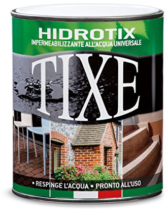 TIXE Hidrotix – Vernice Impermeabilizzante per Protezione Acque e Superfici Esterni, Trasparente 01 litri