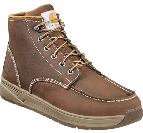 Carhartt Men's CMX4023 Lightweight Wedge Moc Toe Chukka, Brown, 9.5 M US