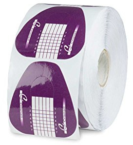 Modellare sagome viola bianco 500ER Rotolo di carta stencil Nagel sagome Nail Forms