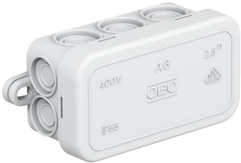 OBO Bettermann 2000001 Abzweigkasten (L x B x H) 80 x 43 x 34 mm Lichtgrau (RAL 7035) IP55 1 St.